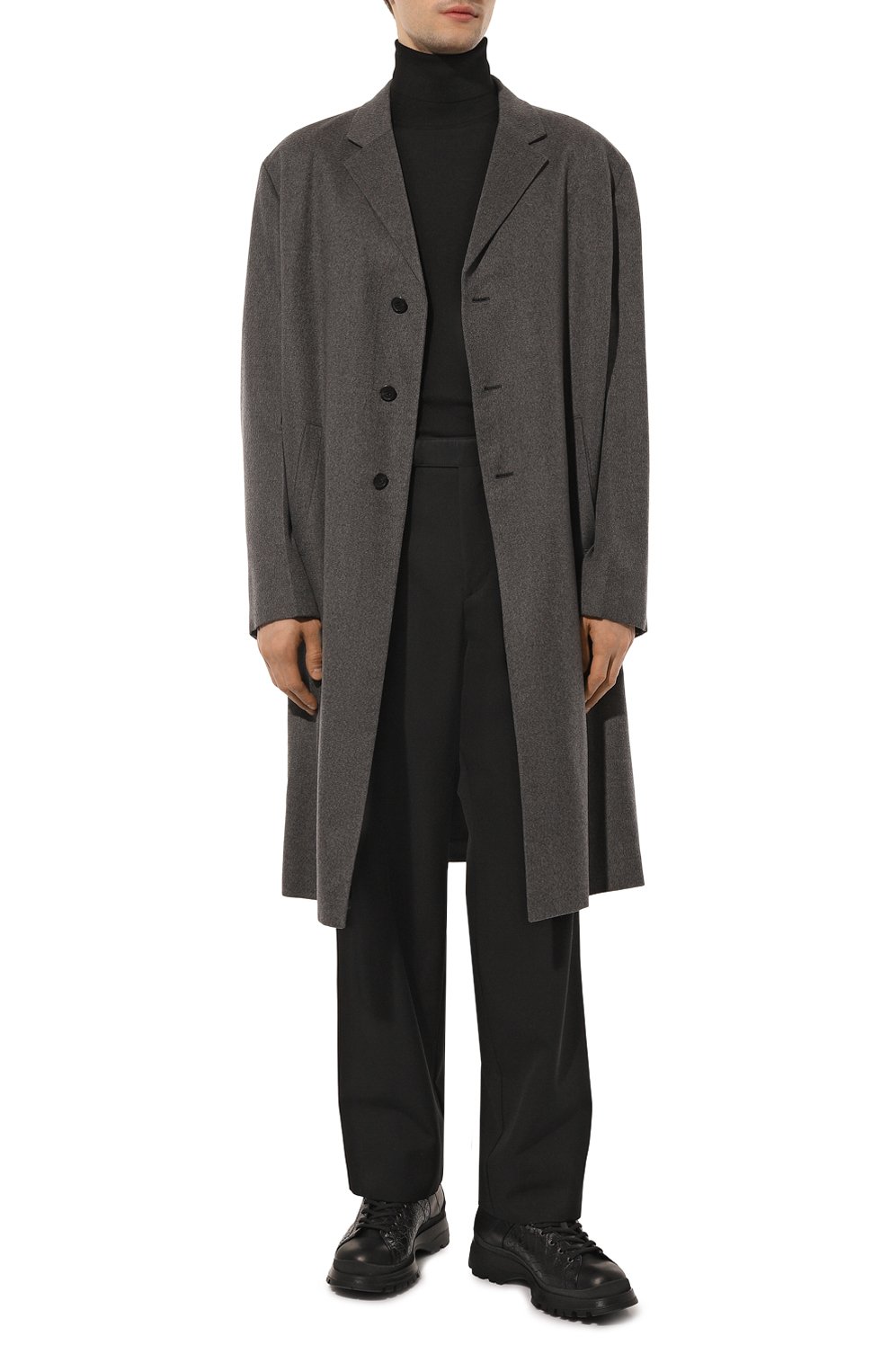 Ботинки с отделкой из кожи каймана PRADA, арт. 2TE158-3L2N-F0002-A000, фото 2