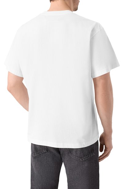 Хлопковая футболка MM6 белого цвета по цене 35250 руб., арт. SH0GC0070/M20170_001, фото 5 Хлопковая футболка MM6, арт. SH0GC0070/M20170_001, фото 5