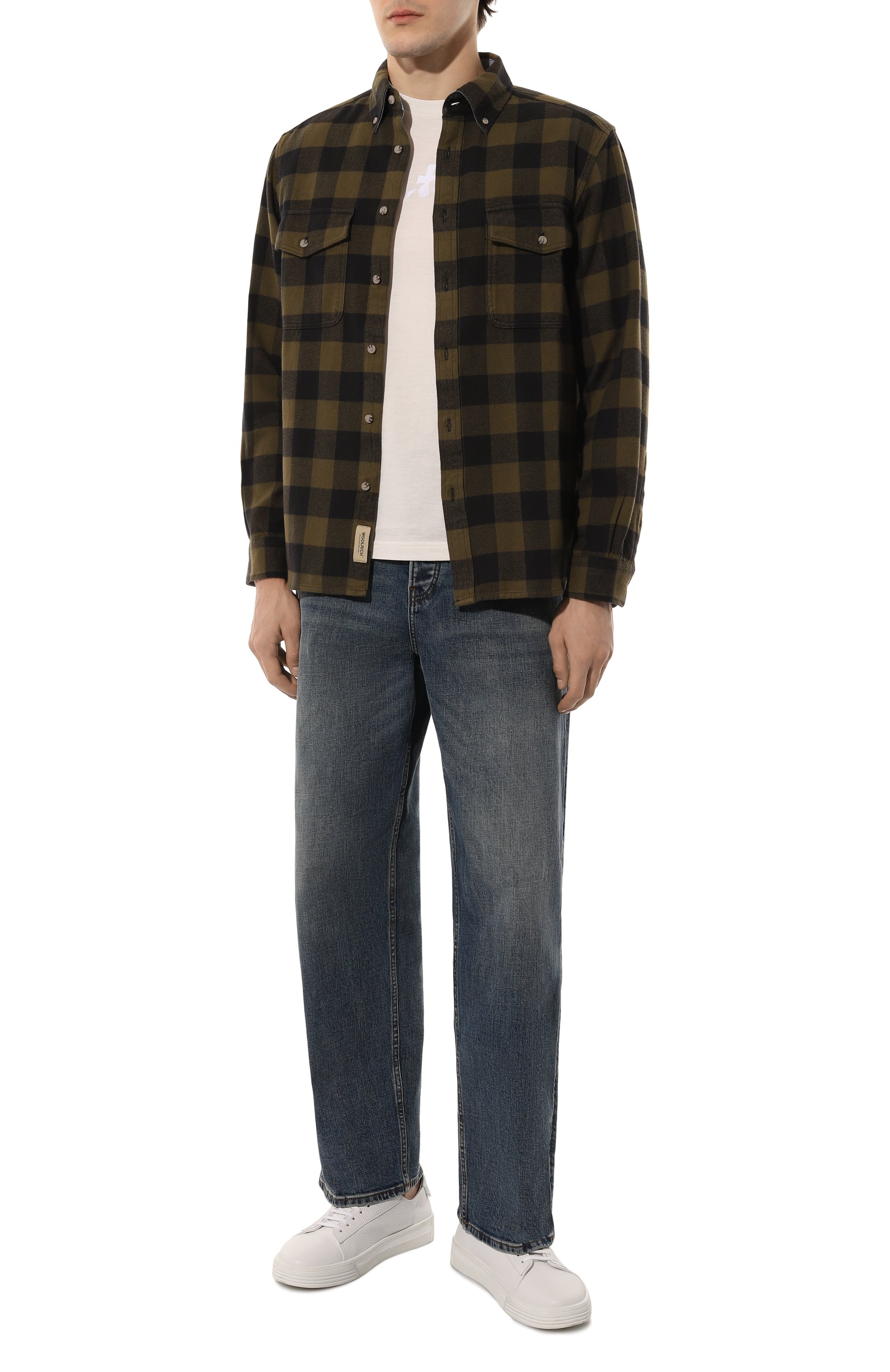 Хлопковая рубашка WOOLRICH, арт. CFWOSI0143MRUT3505, фото 2