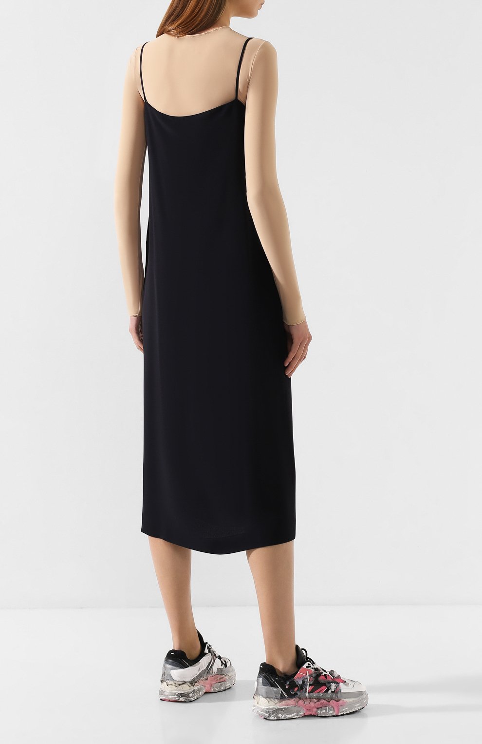 Платье MAISON MARGIELA темно-синего цвета по цене 79000 руб., арт. S51CU0080/S52191, фото 4 Платье MAISON MARGIELA, арт. S51CU0080/S52191, фото 4