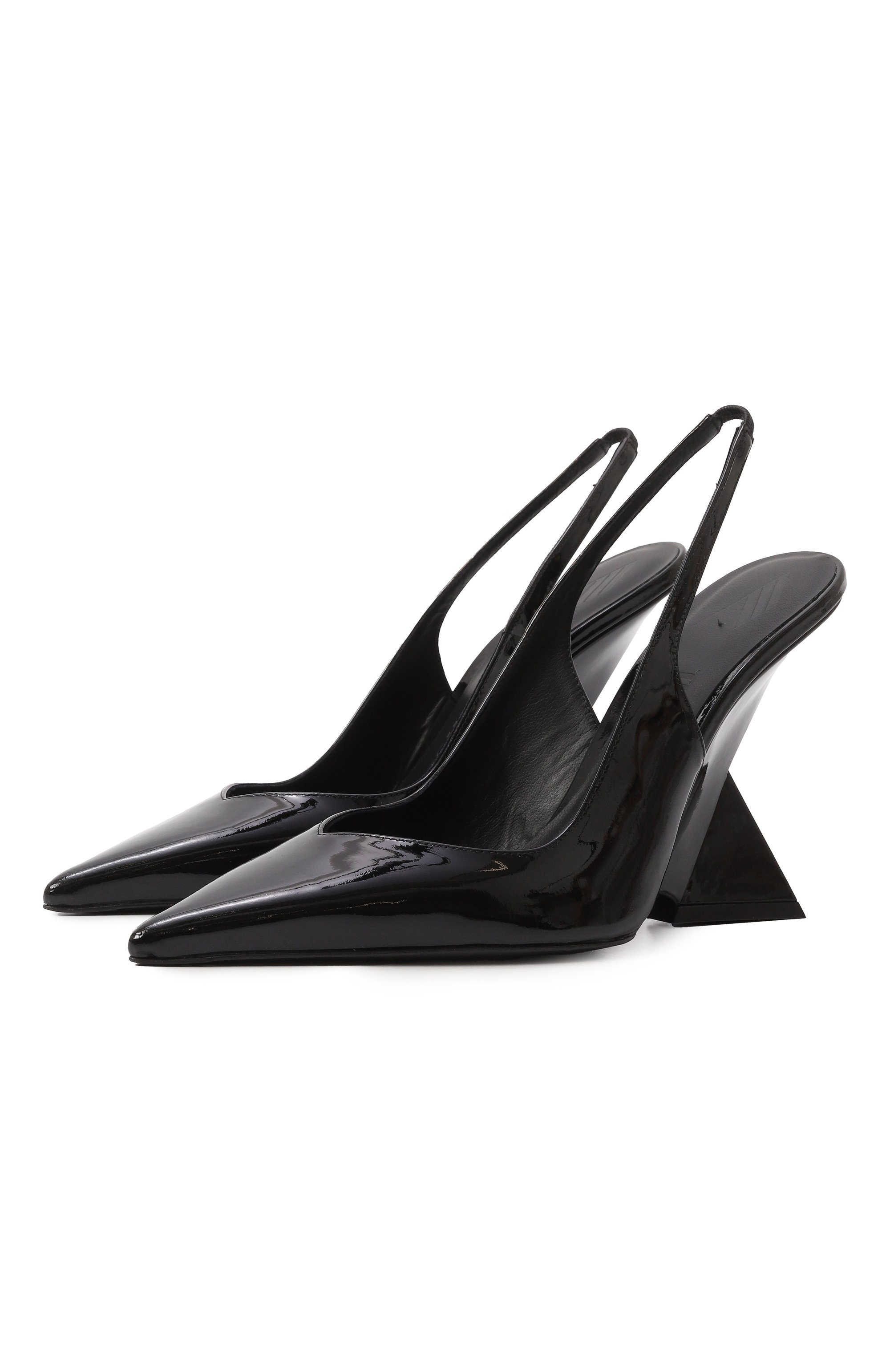 Лакированные туфли cheope THE ATTICO черного цвета по цене 96350 руб., арт. 250WSH00779/LBT002AA, фото 1 Лакированные туфли cheope THE ATTICO, арт. 250WSH00779/LBT002AA, фото 1