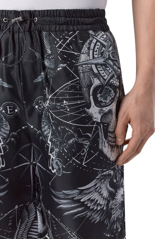 Шелковые шорты Philipp Plein SAFC MRT1638 PTE104N Чёрный  SAFC MRT1638 PTE104N Фото 5