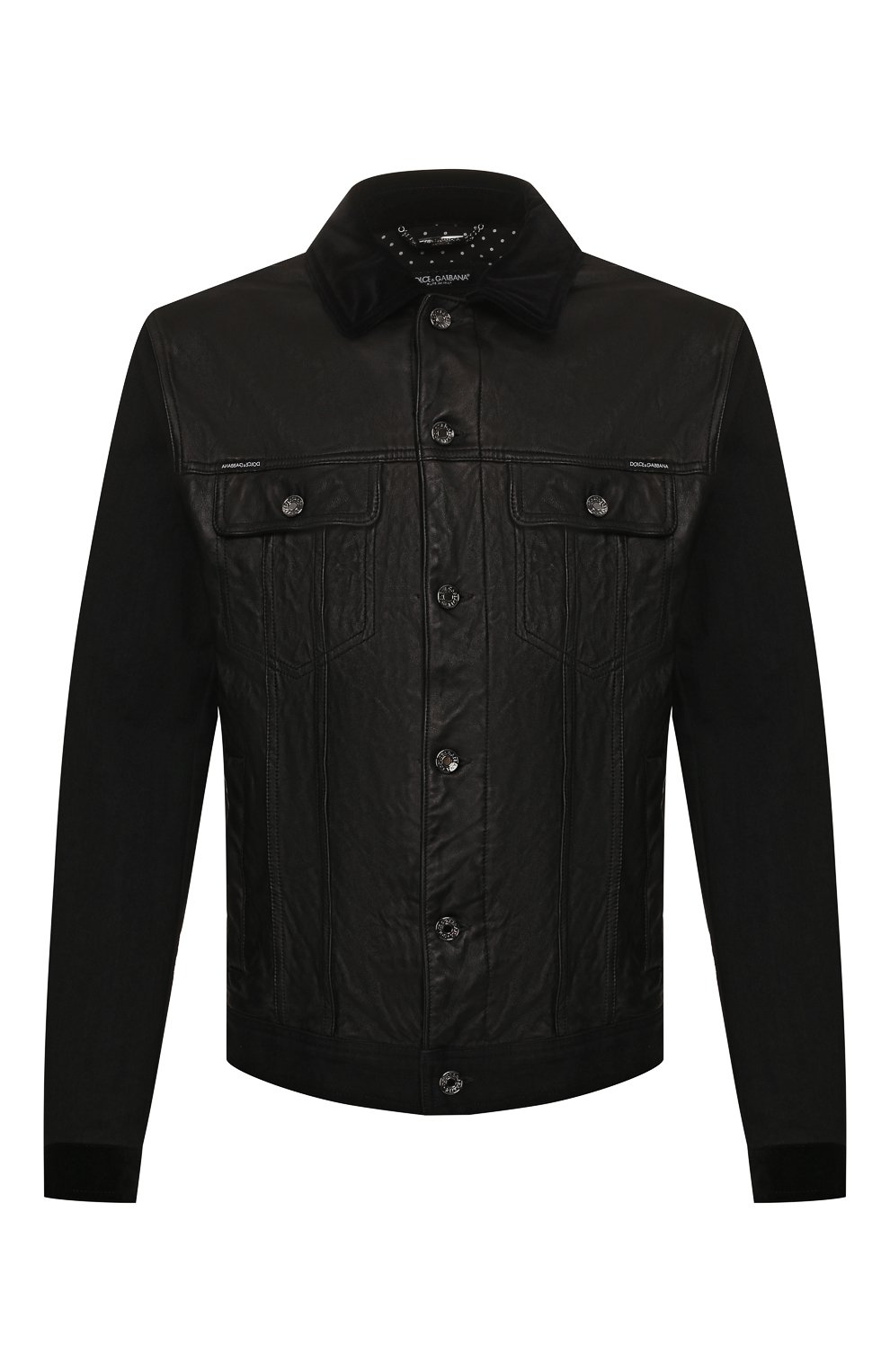 Комбинированная куртка DOLCE & GABBANA, арт. G9RG0D/G8BU3, фото 1