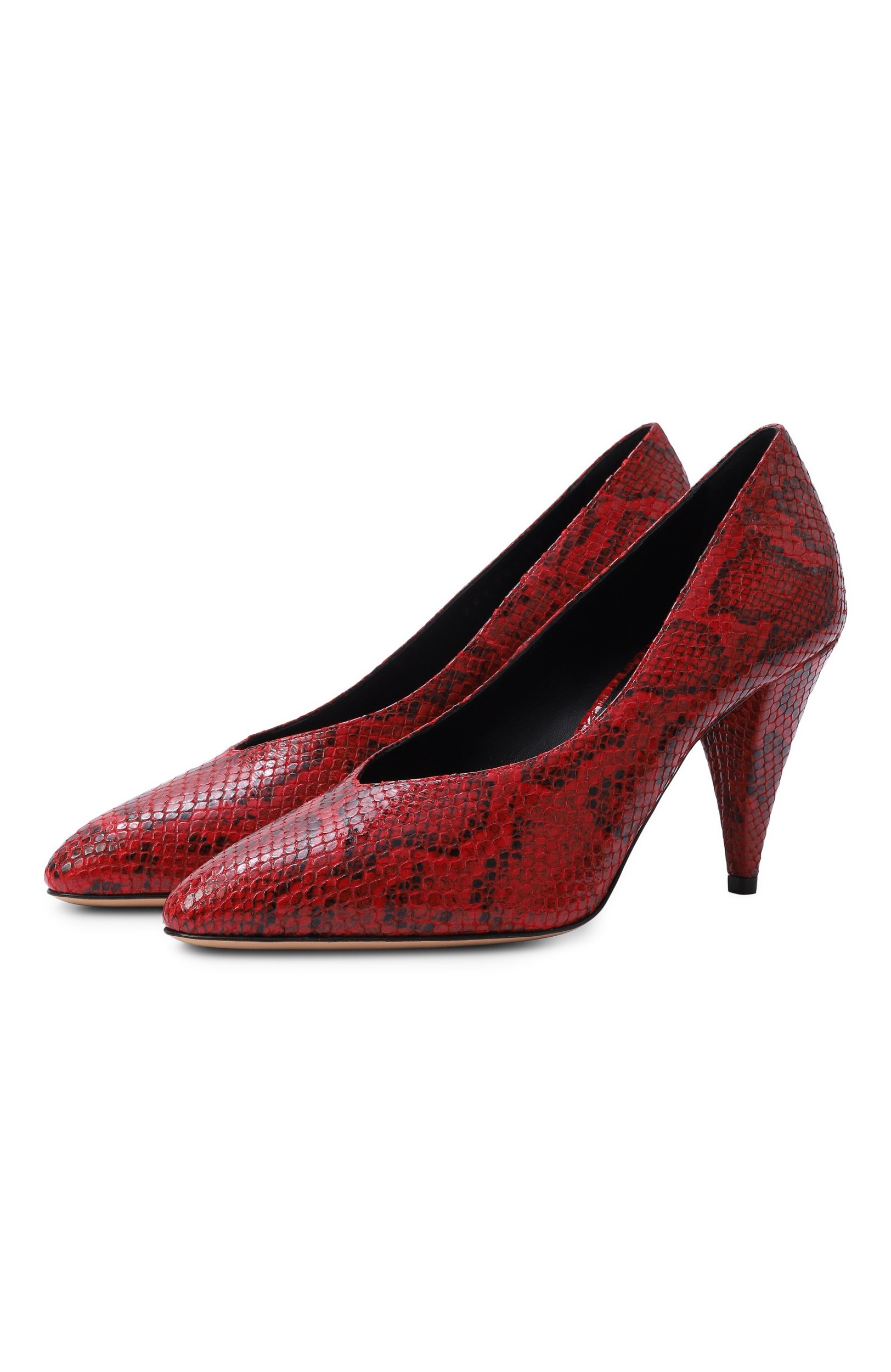 Кожаные туфли venus 80 CASADEI красного цвета по цене 89250 руб., арт. 1F066C0801/BASIL, фото 1 Кожаные туфли venus 80 CASADEI, арт. 1F066C0801/BASIL, фото 1