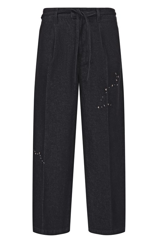 Хлопковые брюки DOMREBEL M LAZY/PLEATED TR0USERS Чёрный M LAZY/PLEATED TR0USERS