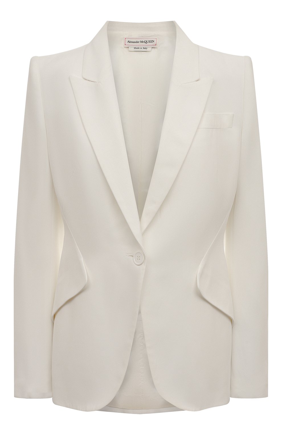Жакет ALEXANDER MCQUEEN молочного цвета по цене 179500 руб., арт. 585442/QEAAA, фото 1 Жакет ALEXANDER MCQUEEN, арт. 585442/QEAAA, фото 1