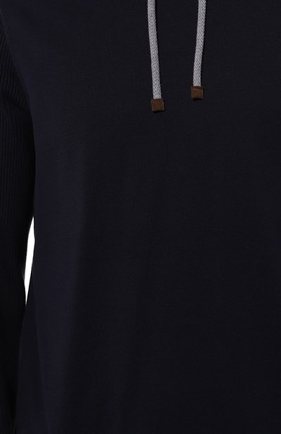 Хлопковое худи BRUNELLO CUCINELLI, а�рт. MW848B2307, фото 5