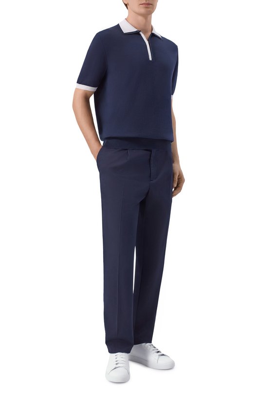 Кожаные кеды Kiton USSK059N01411_001 Белый  USSK059N01411_001 Фото 2