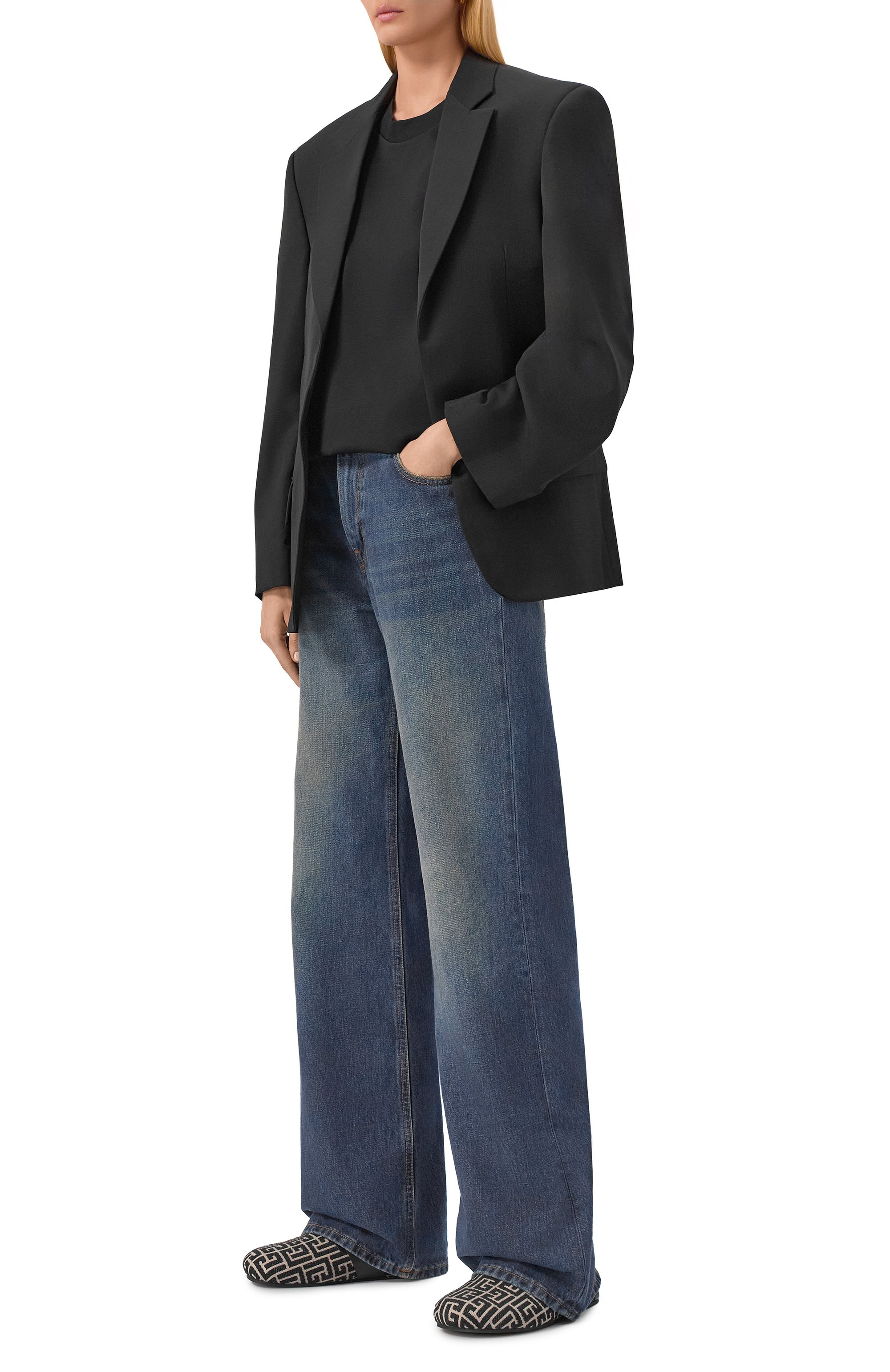 Текстильные сабо anthem BALMAIN, арт. FN1UR160/TJMA, фото 3