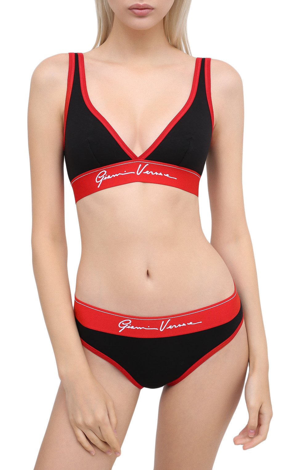Бра-топ VERSACE черного цвета по цене 12750 руб., арт. AUD07036/A232741, фото 2 Бра-топ VERSACE, арт. AUD07036/A232741, фото 2