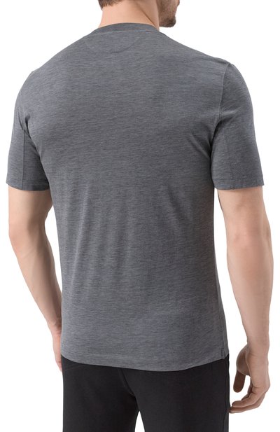 Футболка из шелка и хлопка BRUNELLO CUCINELLI, арт. MD8211308, фото 4