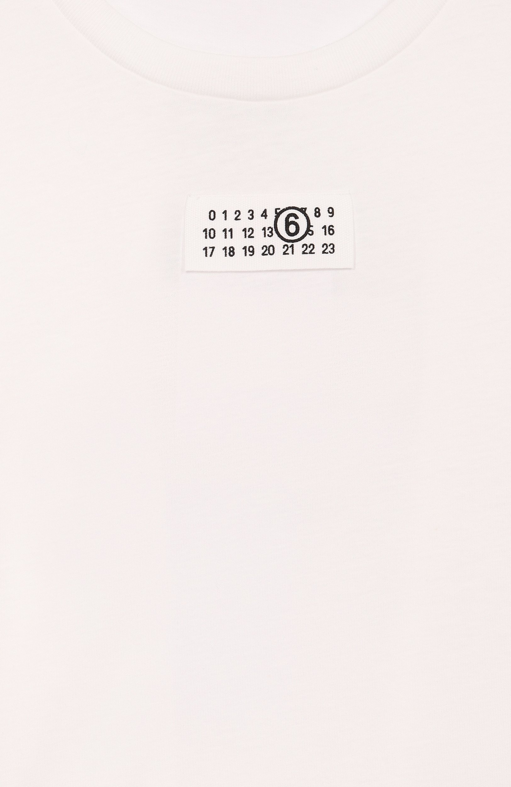 Хлопковая футболка MM6, арт. M61163/MM04I, фото 3