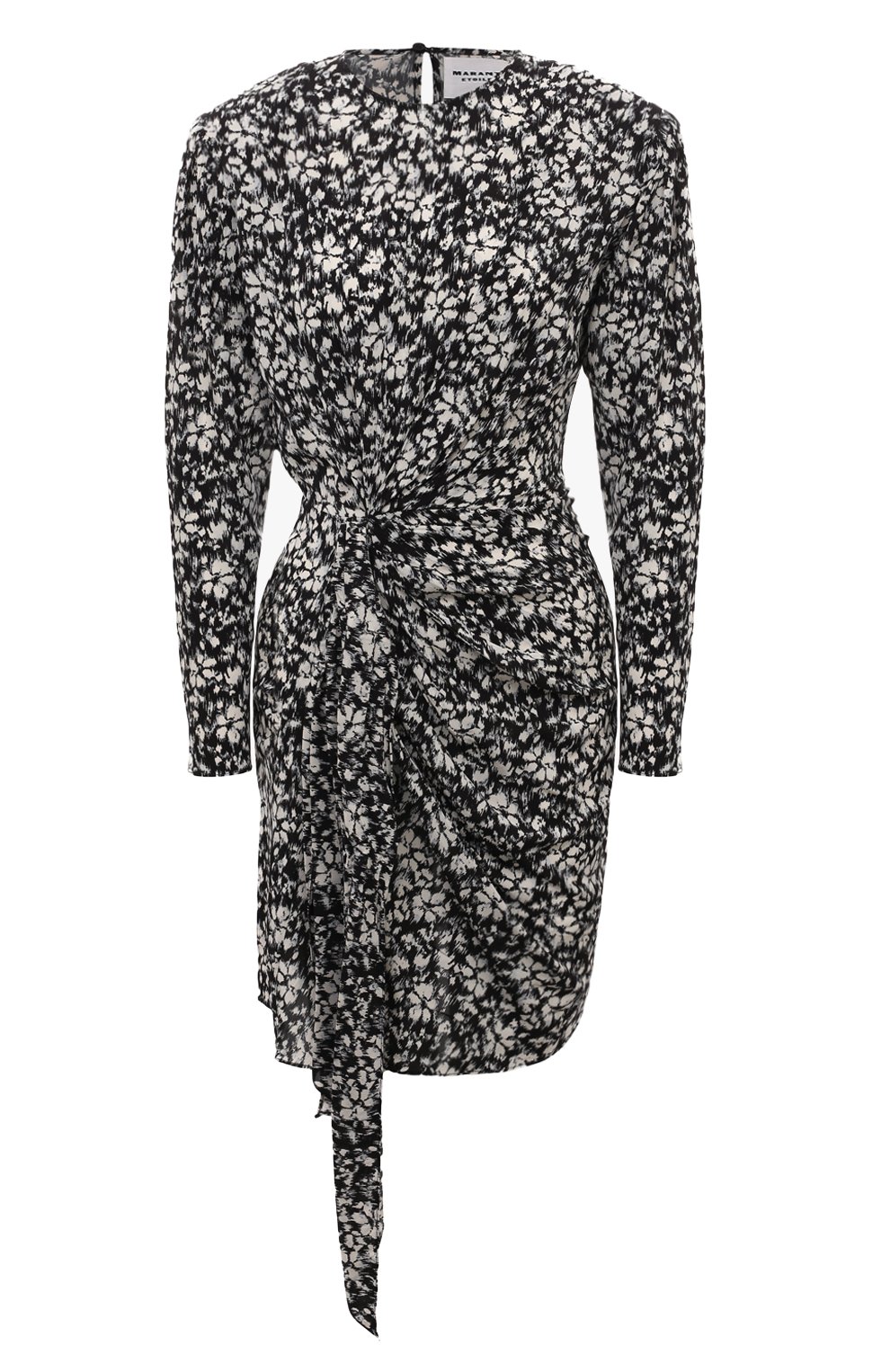 Платье из вискозы ISABEL MARANT ETOILE черно-белого цвета по цене 66350 руб., арт. 23AR00015FB-A3J33E, фото 1 Платье из вискозы ISABEL MARANT ETOILE, арт. 23AR00015FB-A3J33E, фото 1