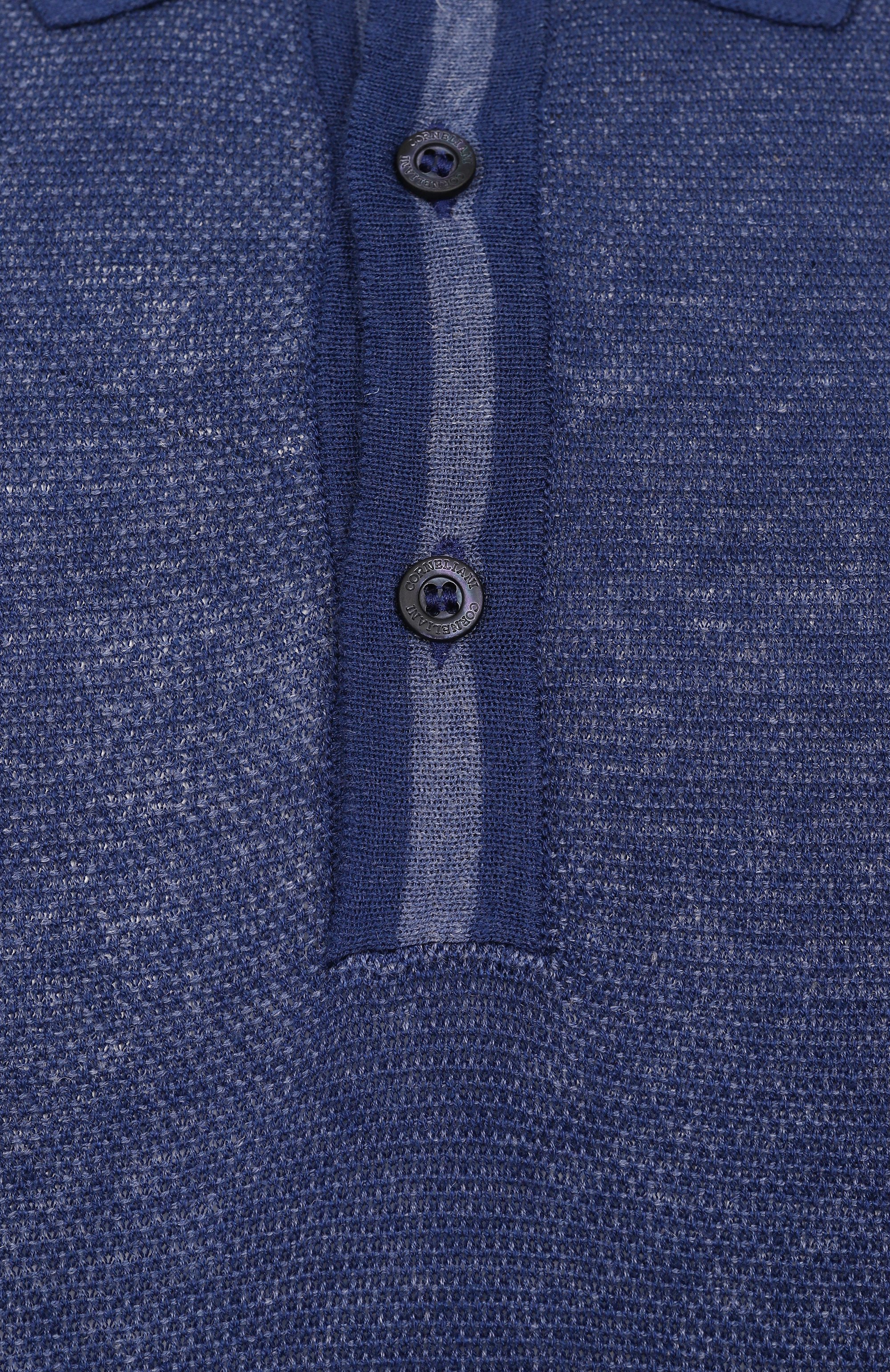 Поло из шелка и льна CORNELIANI, арт. 25M562-2525177, фото 6