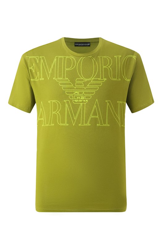 Хлопковая футболка Emporio Armani EM000574/AF12326 Зелёный EM000574/AF12326