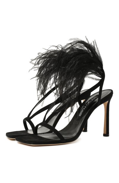 Замшевые босоножки SERGIO ROSSI, арт. B00150-MFI591, фото 1