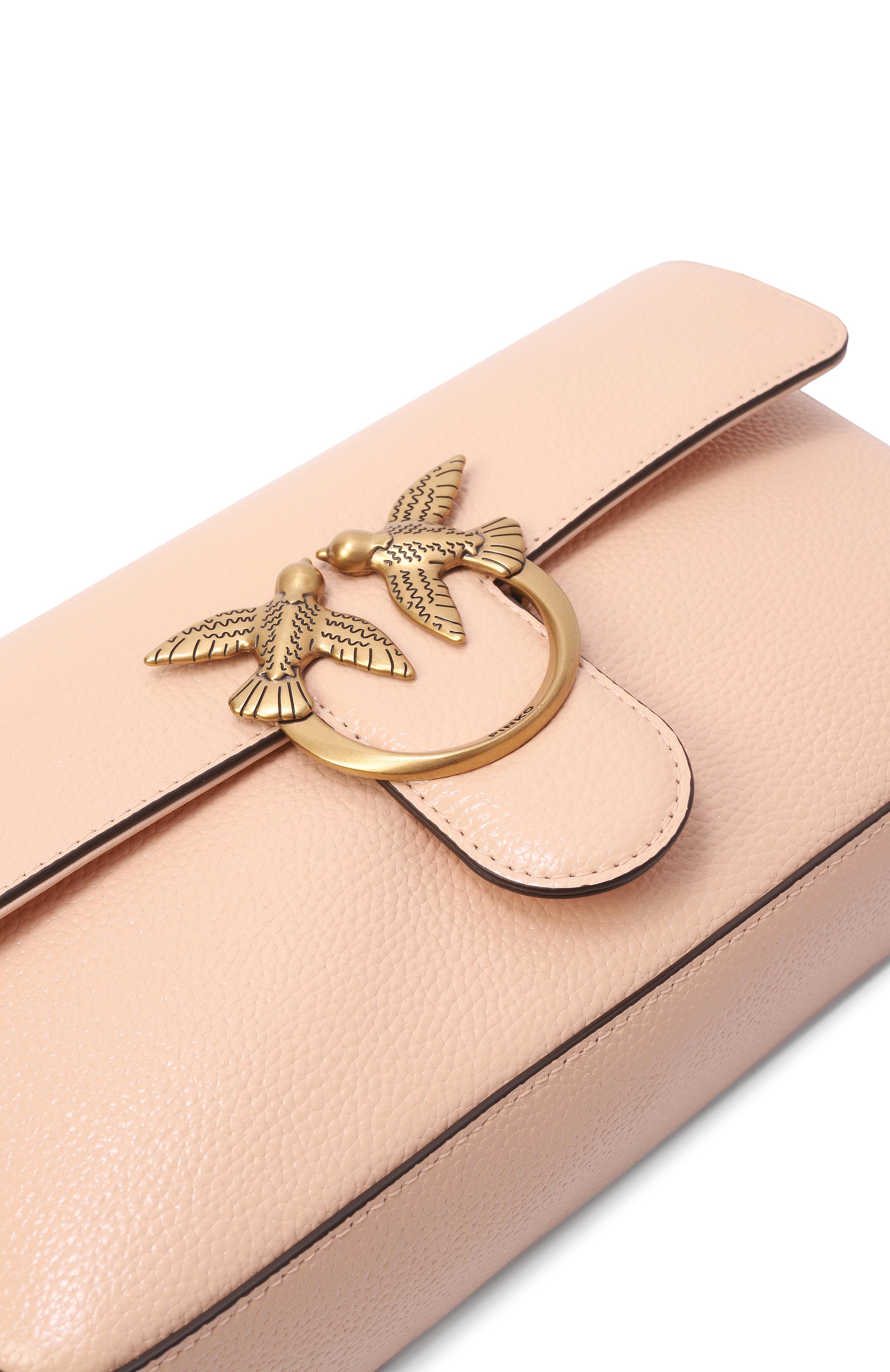 Сумка love one slouchy medium PINKO светло-розового цвета по цене 39950 руб., арт. 106243/A2X6, фото 6 Сумка love one slouchy medium PINKO, арт. 106243/A2X6, фото 6