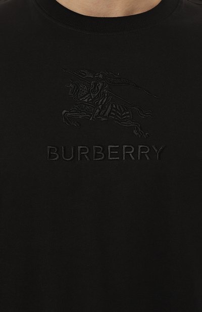 Хлопковая футболка BURBERRY, арт. 8084780, фото 5