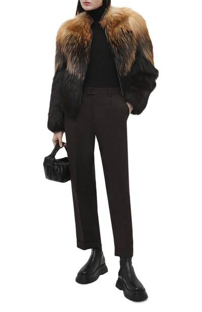 Шуба из лисы TOM FORD коричневого цвета по цене 2460000 руб., арт. CPF33A/T80382, фото 2 Шуба из лисы TOM FORD, арт. CPF33A/T80382, фото 2