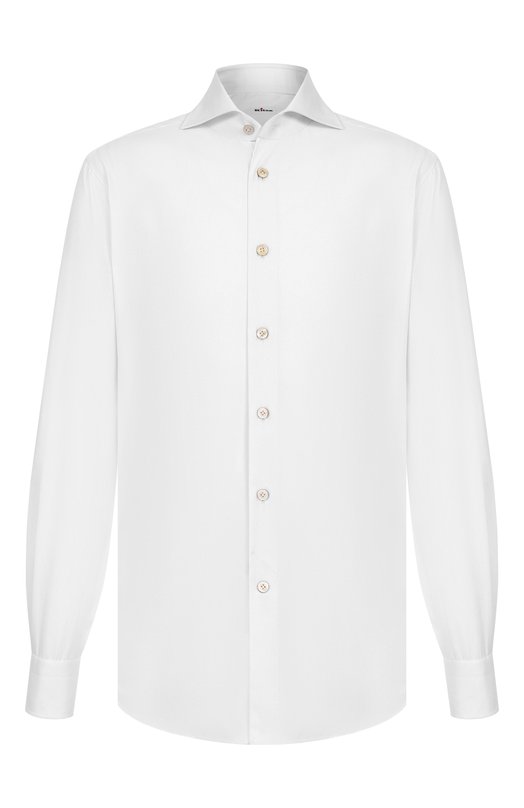 Хлопковая сорочка Kiton UCCH0948801 Белый UCCH0948801