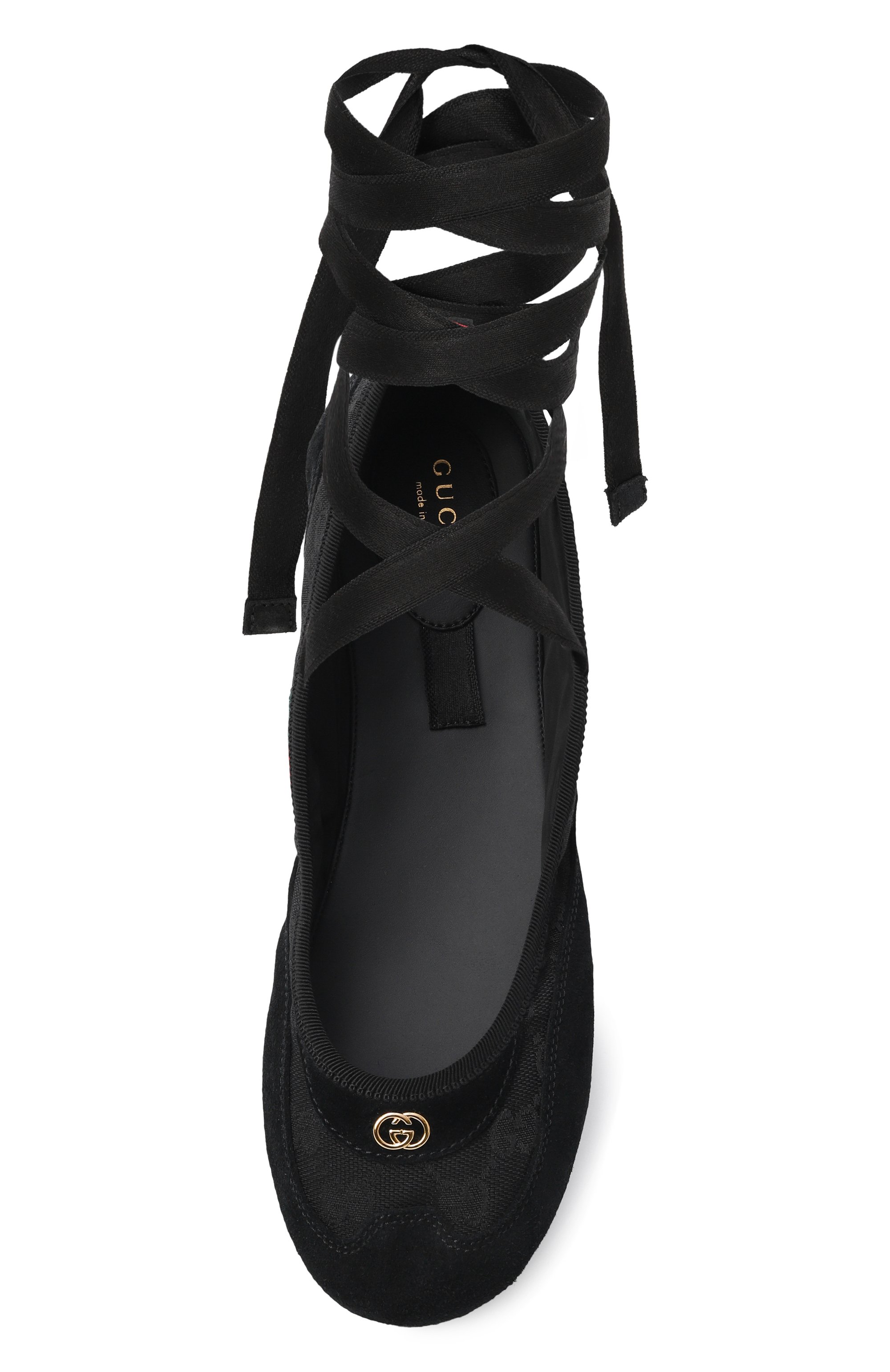 Комбинированные балетки shift  GUCCI, арт. 857964/AAF14, фото 6