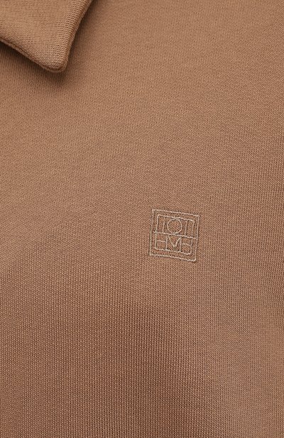 Хлопковый пуловер TOTEME коричневого цвета по цене 27750 руб., арт. 213-457-773, фото 5 Хлопковый пуловер TOTEME, арт. 213-457-773, фото 5