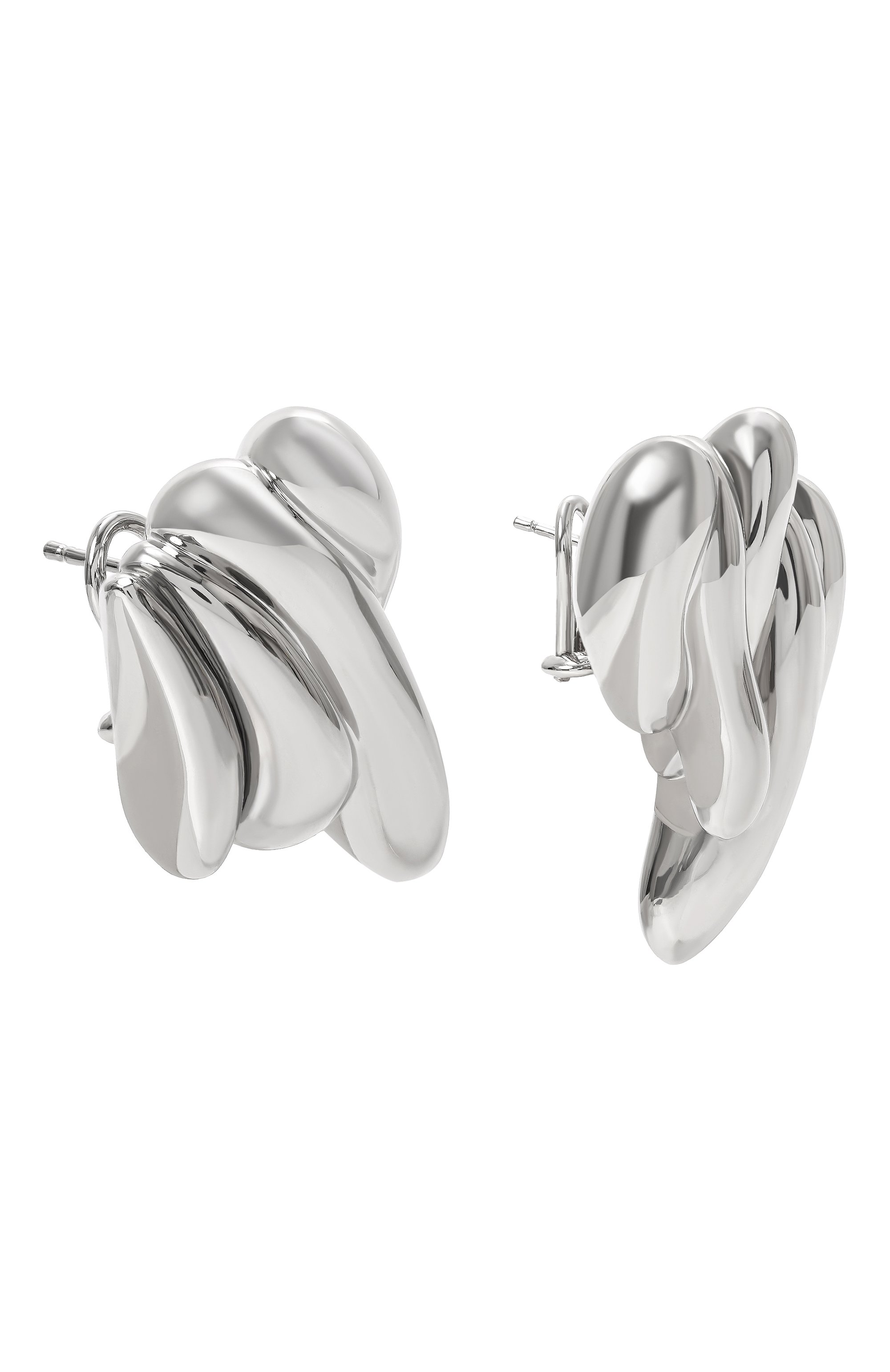 Серьги JIL SANDER серебряного цвета по цене 94600 руб., арт. J12VG0205 P6959, фото 2 Серьги JIL SANDER, арт. J12VG0205 P6959, фото 2