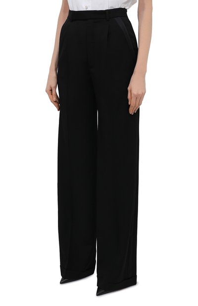 Шерстяные брюки SAINT LAURENT, арт. 654036/Y512W, фото 3