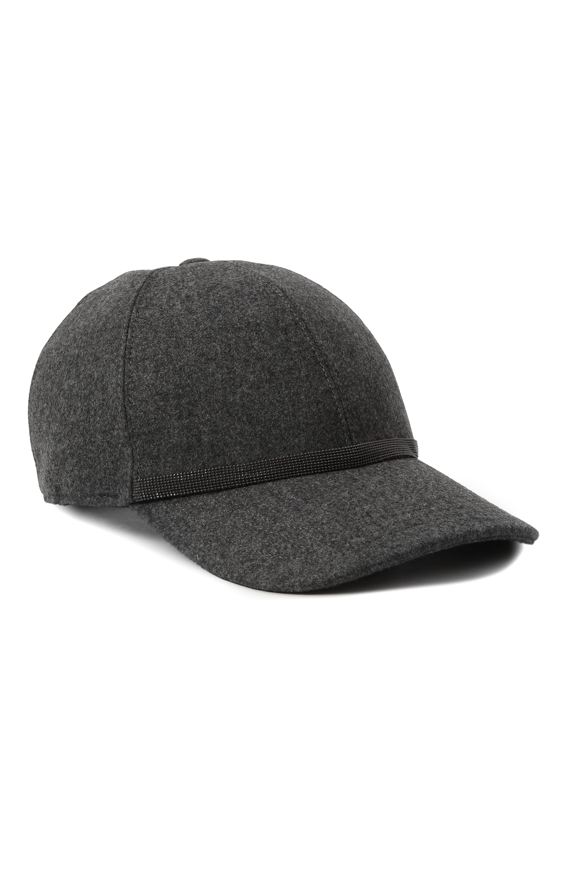 Бейсболка из шерсти и кашемира BRUNELLO CUCINELLI, арт. MCAP90128, фото 1