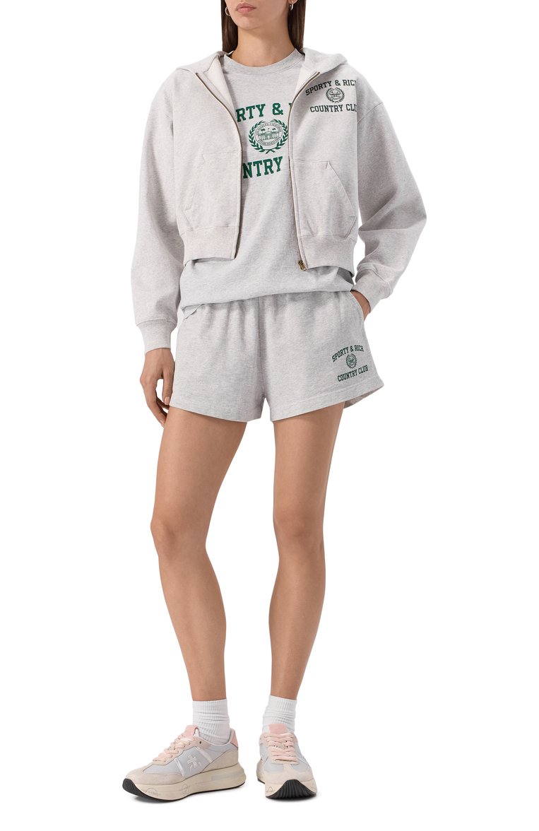 Хлопковые шорты SPORTY AND RICH, арт. SH037606218GY03, фото 2