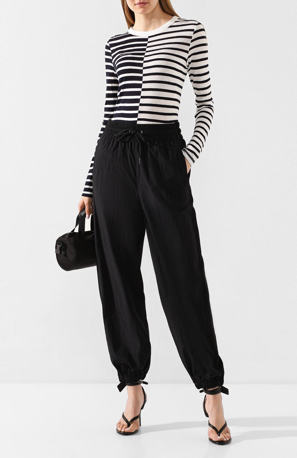 Лонгслив из смеси вискозы и льна ALEXANDERWANG.T, арт. 4CC1201084, фото 2