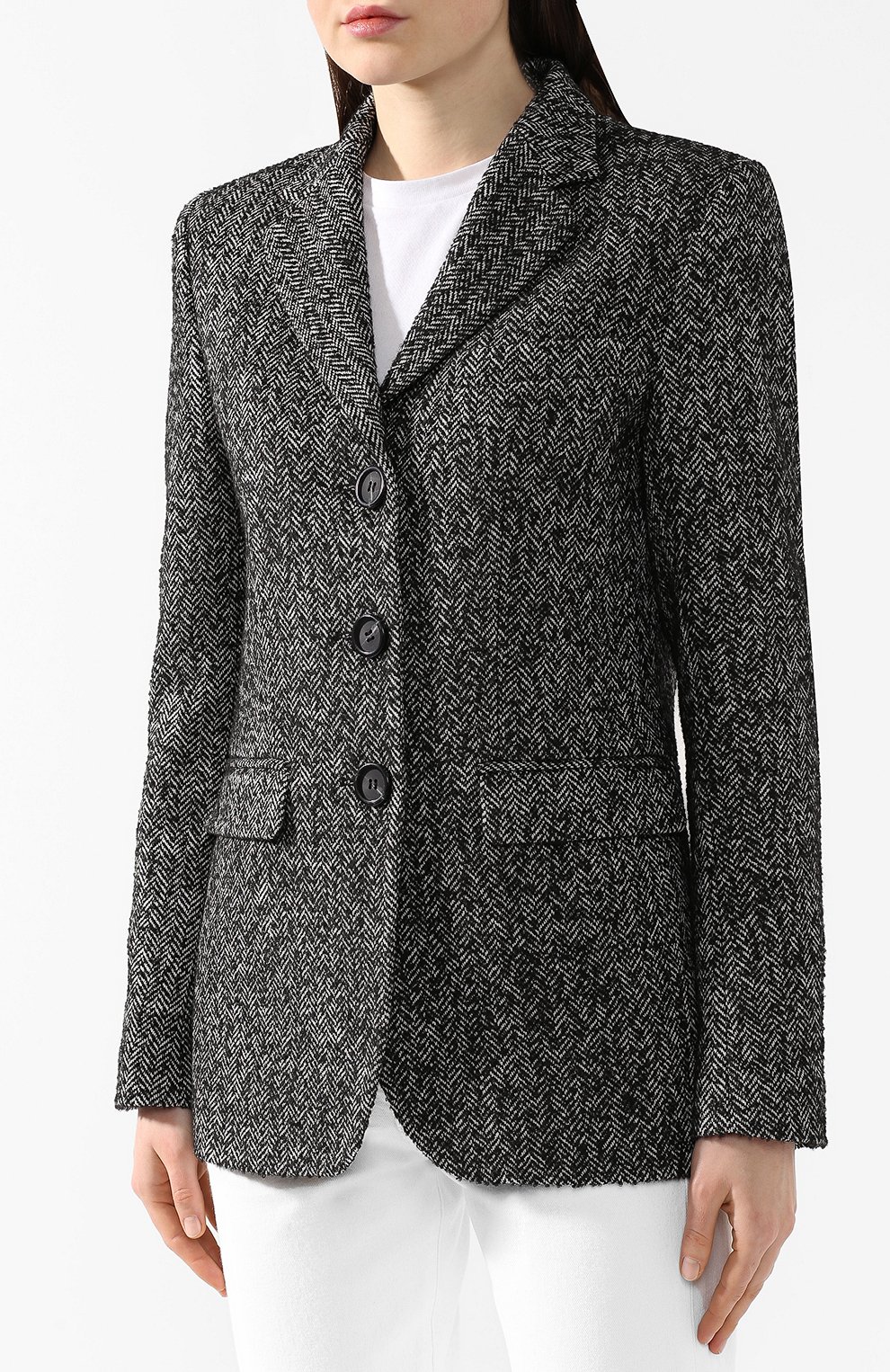 Жакет из смеси шерсти и кашемира SEVEN LAB, арт. J19P-0herringbone, фото 3