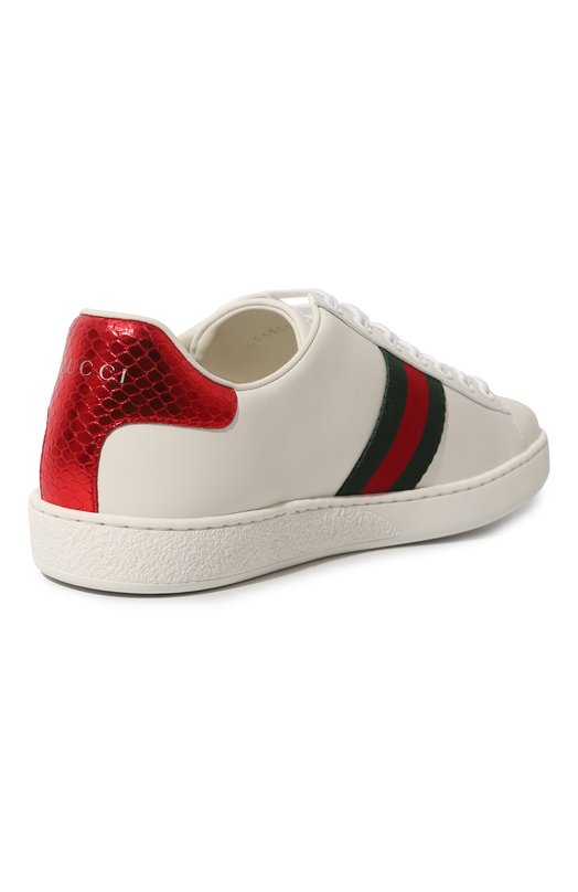 фото Кожаные кеды ace gucci