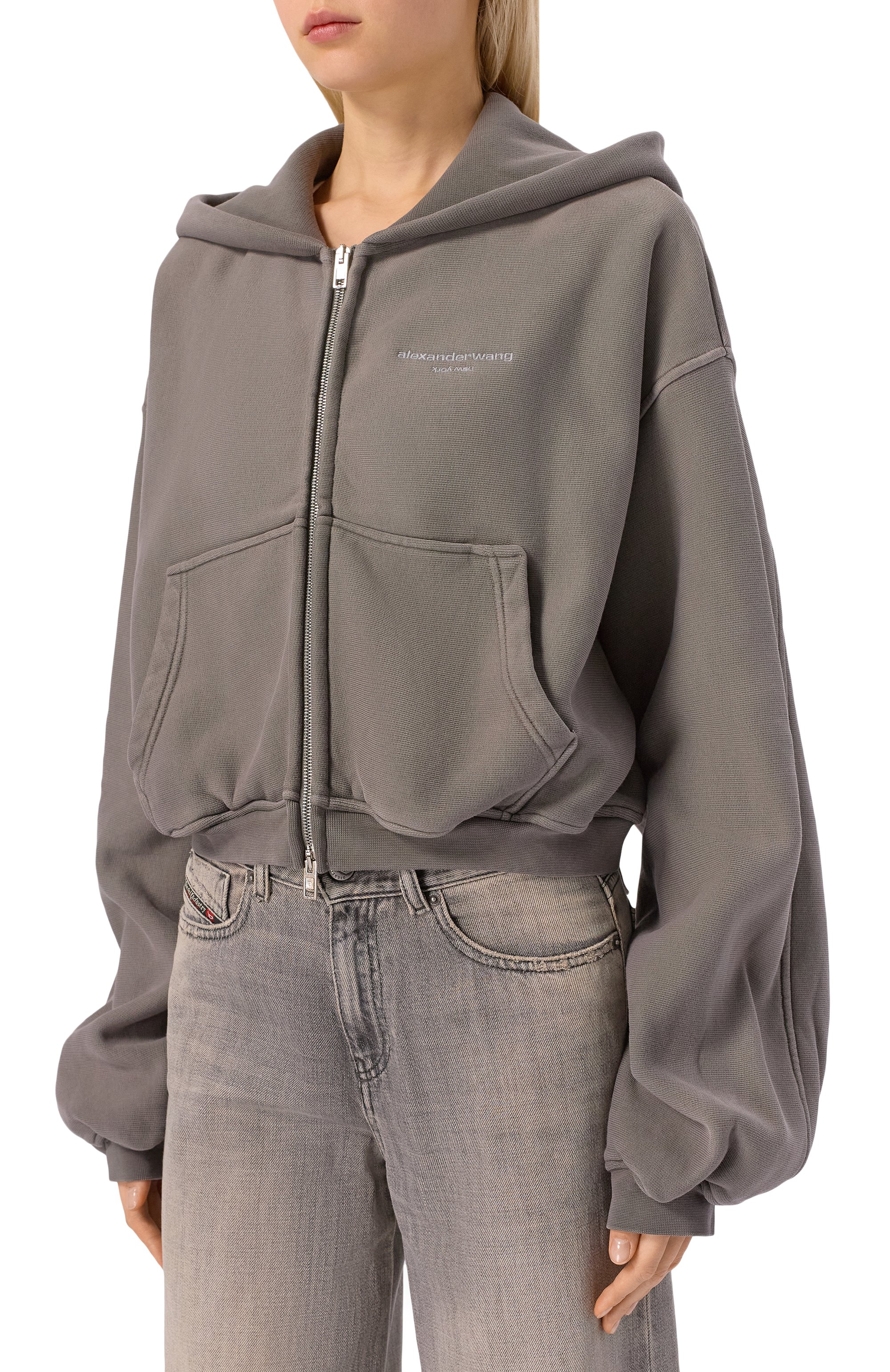 Хлопковая толстовка ALEXANDER WANG, арт. 1CC3251057, фото 3