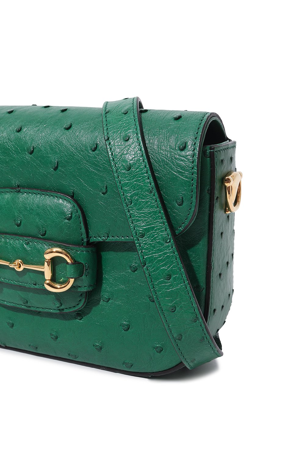 Сумка 1955 horsebit mini из кожи страуса GUCCI, арт. 658574 EY0DG, фото 3