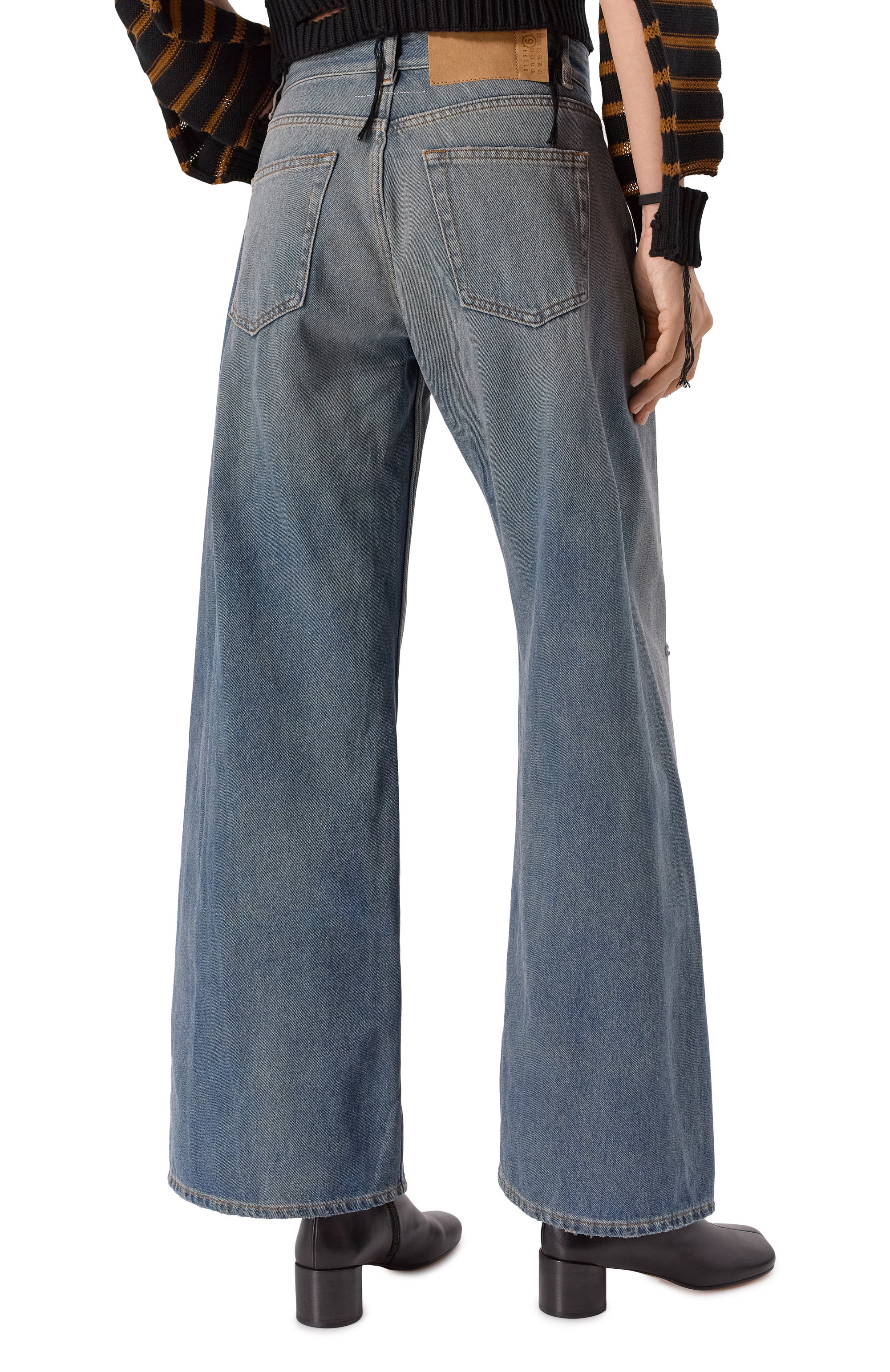 Джинсы MM6 синего цвета по цене 61550 руб., арт. S52LA0238/M30017, фото 4 Джинсы MM6, арт. S52LA0238/M30017, фото 4