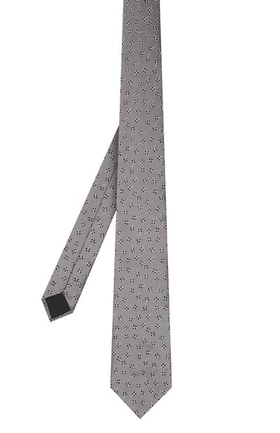 Шелковый галстук LANVIN серого цвета по цене 11150 руб., арт. 3221/TIE, фото 3 Шелковый галстук LANVIN, арт. 3221/TIE, фото 3