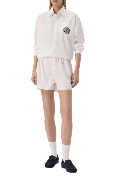 Женские хлопковые шорты SPORTY AND RICH, арт. SH035712243WH01