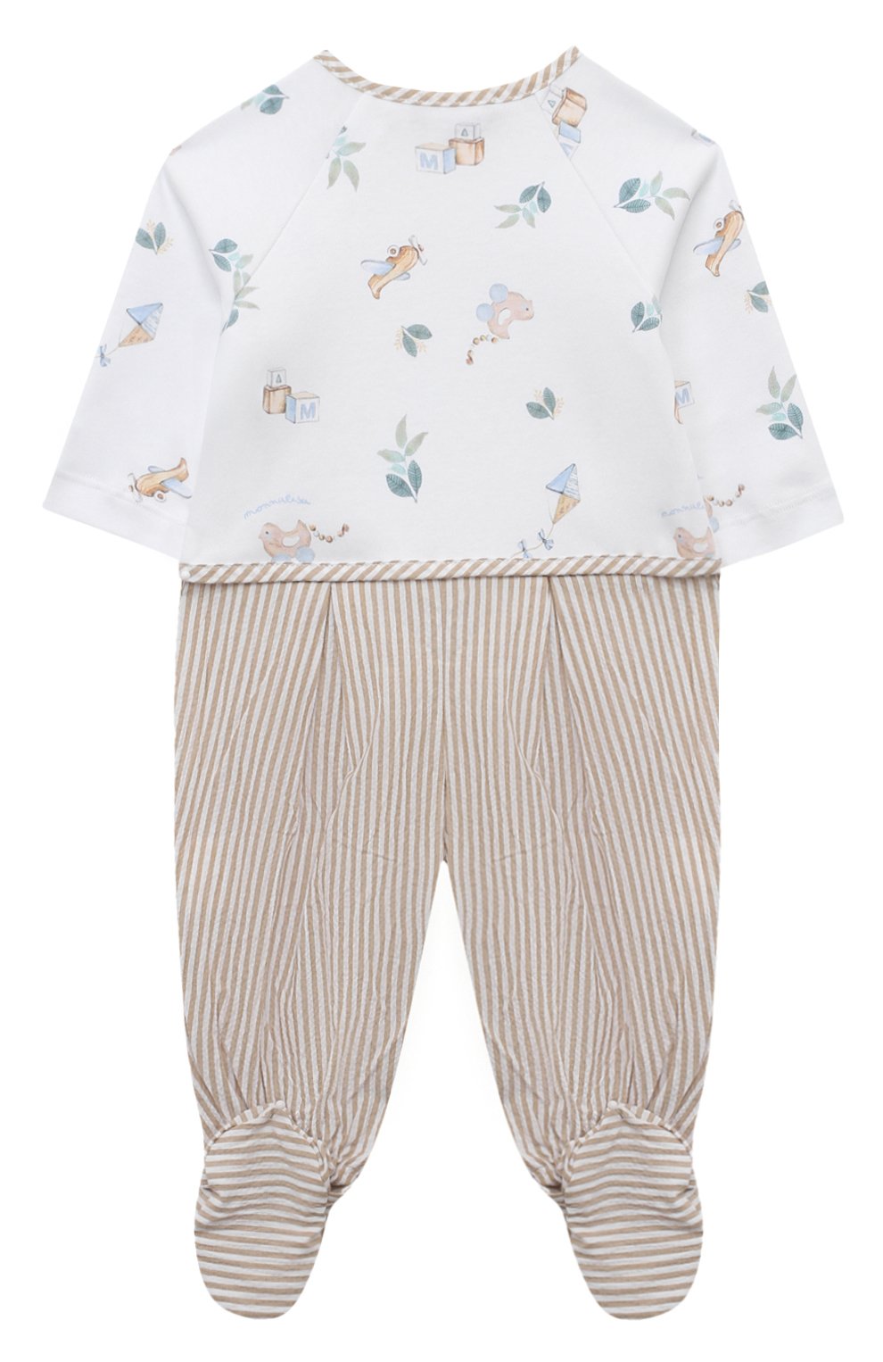 Хлопковый комбинезон MONNALISA, арт. 22C203, фото 2