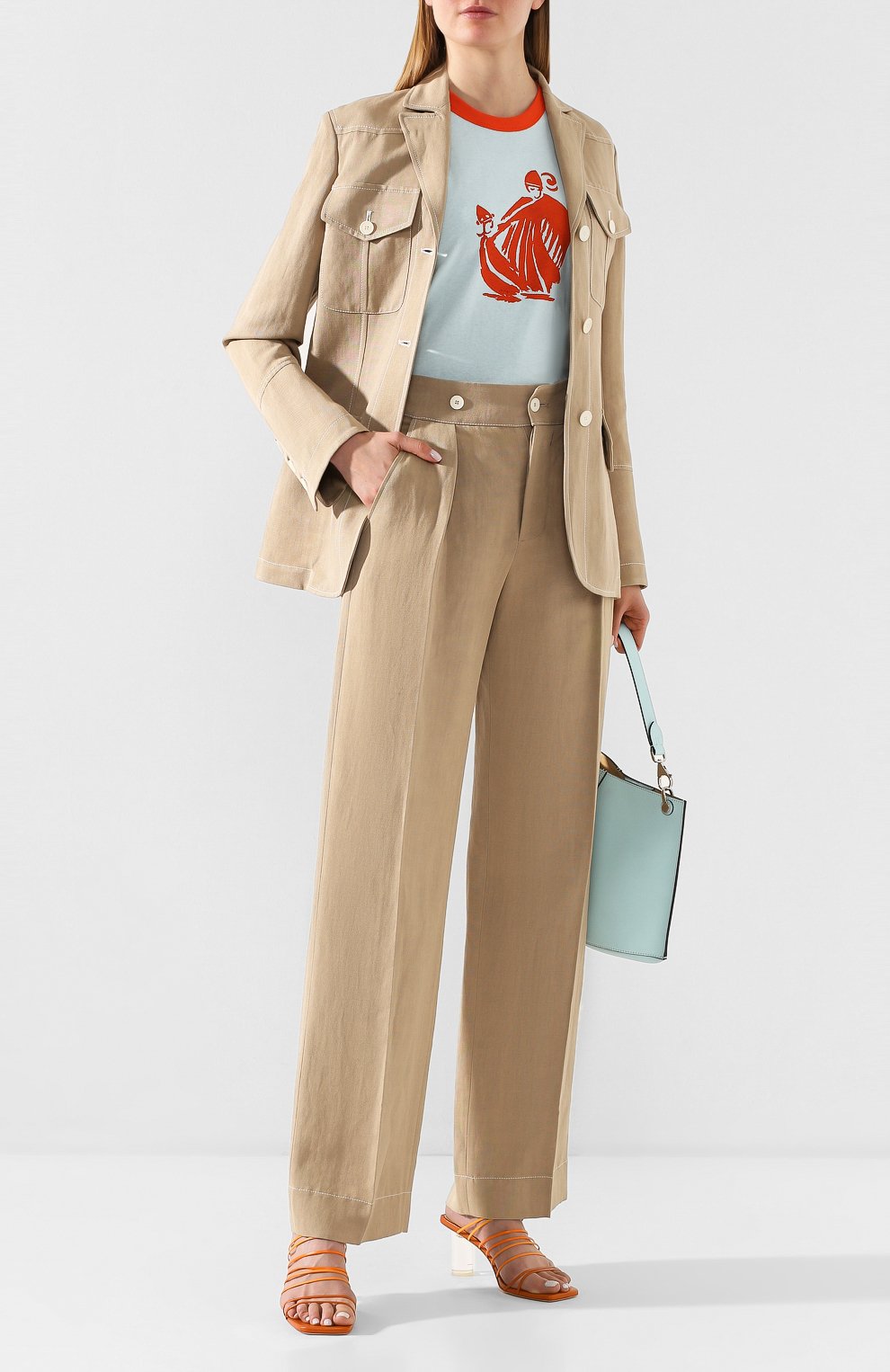 Хлопковая футболка LANVIN, арт. RW-T0665J-JR01-P20, фото 2