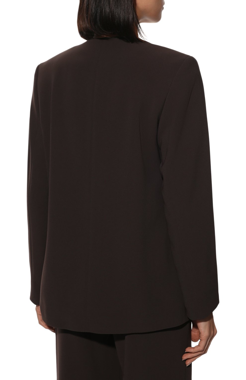 Жакет из вискозы AGREEG коричневого цвета по цене 65000 руб., арт. 13080934, фото 4 Жакет из вискозы AGREEG, арт. 13080934, фото 4