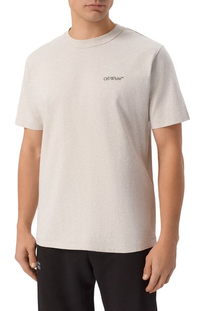 Хлопковая футболка OFF-WHITE, арт. 0MAA16MF26JER00M0, фото 3