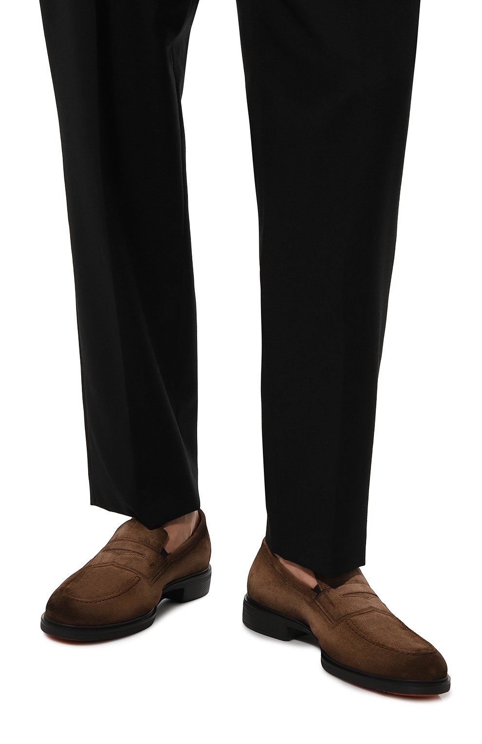 Замшевые пенни-лоферы easy SANTONI, арт. MGEG18964NEAXGEX, фото 3