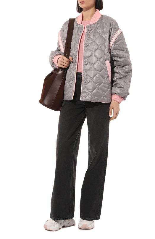 Утепленный бомбер sherpa. Серый, фото 2