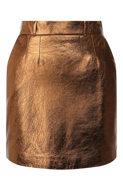 Женская кожаная юбка SAINT LAURENT, арт. 575528/YC2CE