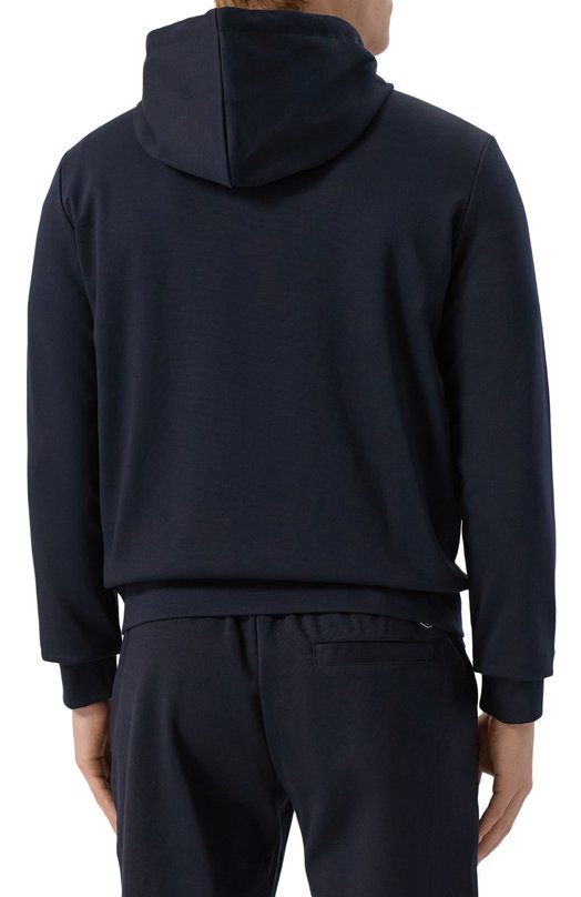Хлопковая толстовка Emporio Armani 8N1MG0/1JBTZ Синий  8N1MG0/1JBTZ Фото 4