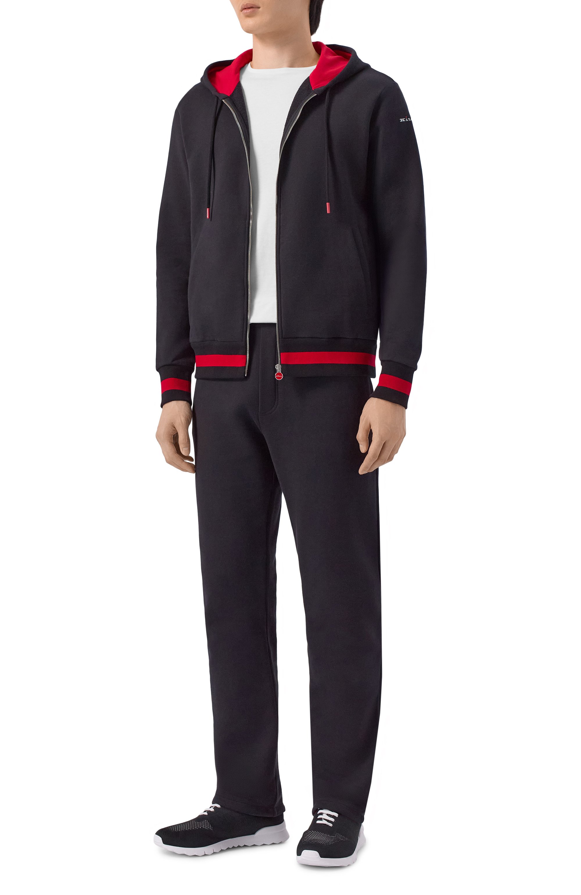 Текстильные кроссовки KITON черного цвета по цене 83900 руб., арт. USSFITSN01152, фото 2 Текстильные кроссовки KITON, арт. USSFITSN01152, фото 2