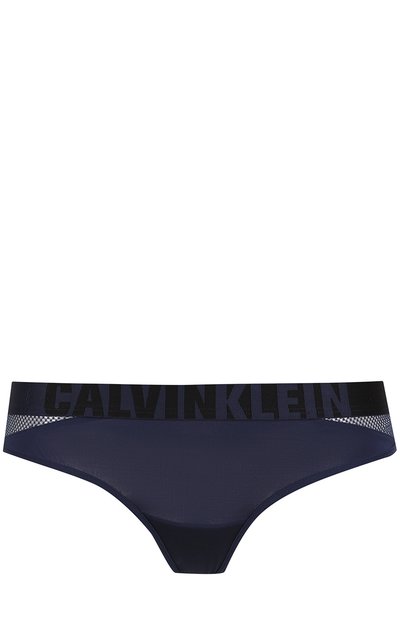 Женские трусы-стринги с перфорацией и логотипом бренда CALVIN KLEIN, арт. 000QF1896E