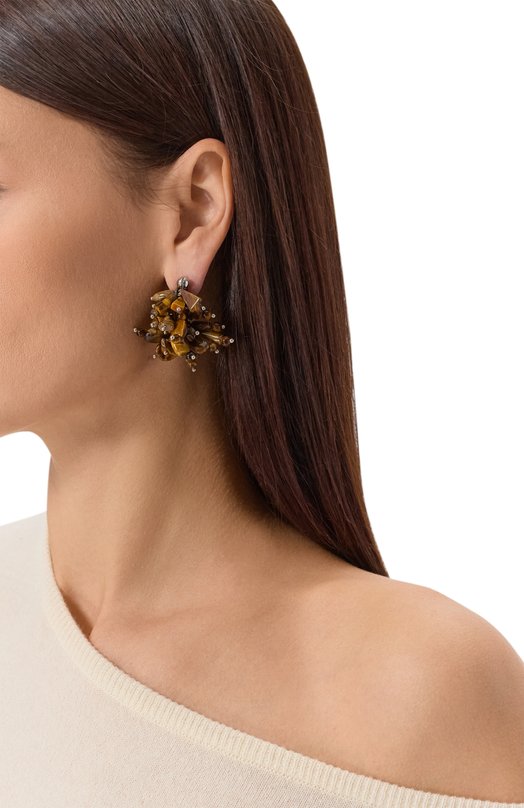 Серьги Dries Van Noten 018237-087-709 Коричневый  018237-087-709 Фото 2