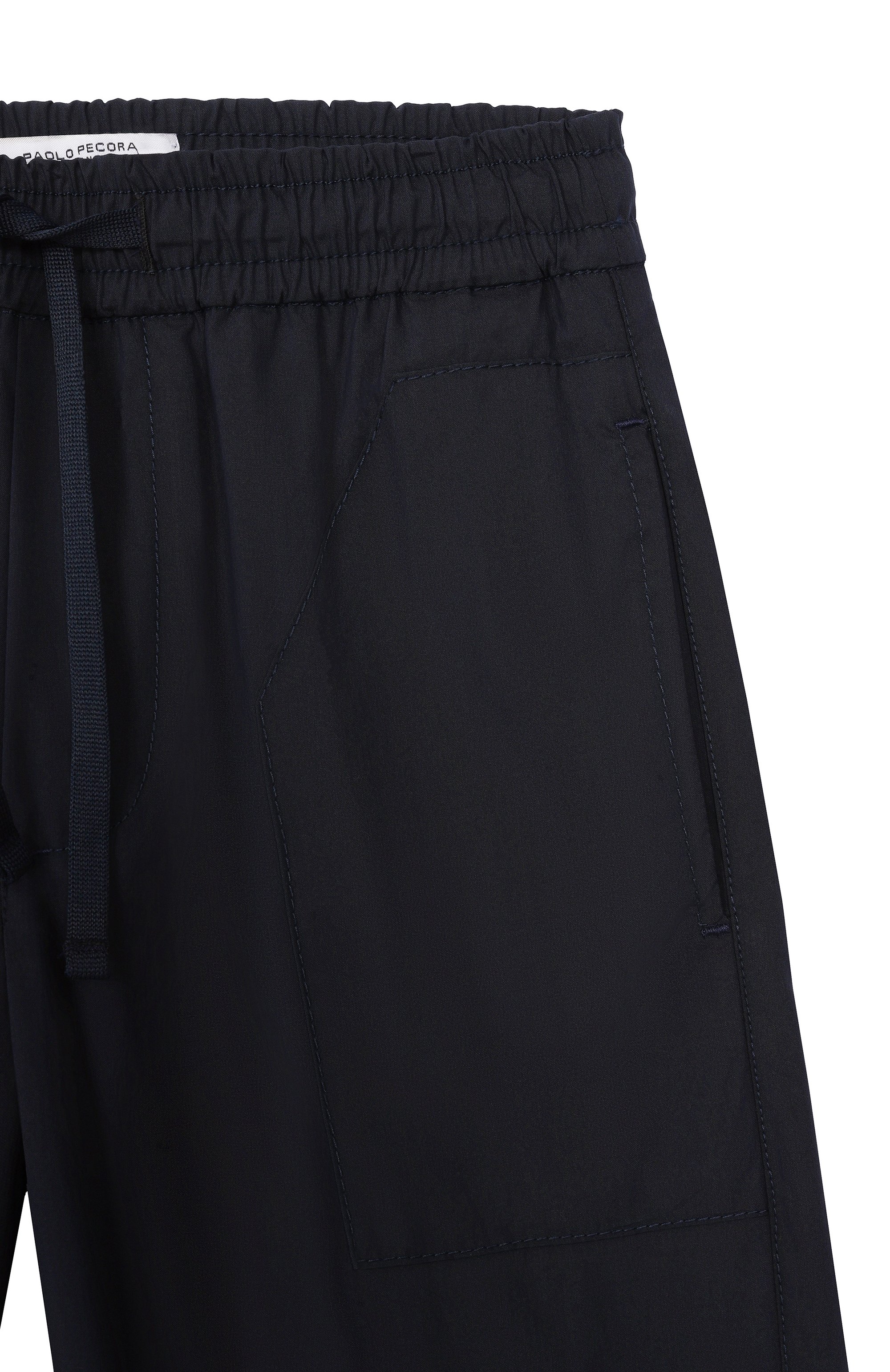 Джоггеры PAOLO PECORA MILANO темно-синего цвета по цене 16850 руб., арт. PP4318, фото 3 Джоггеры PAOLO PECORA MILANO, арт. PP4318, фото 3